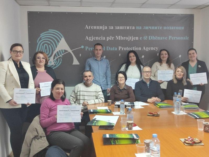 Agency for Personal Data Protection team during co-financing activities for MKSAFENET project.